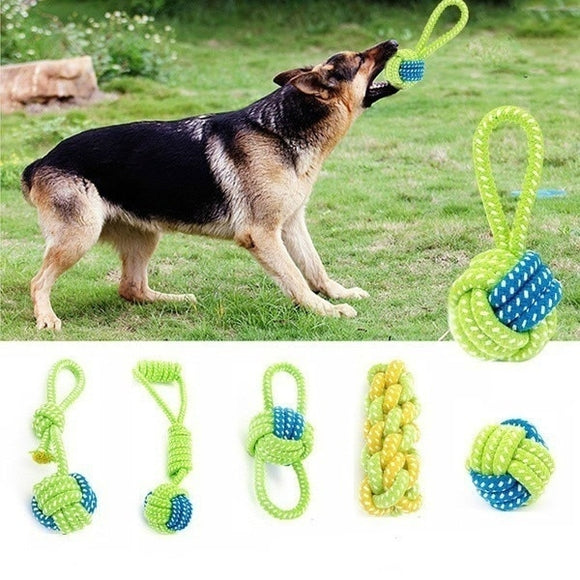 Funny Pet chew toy Dog Toy Dog Chews Cotton Rope Knot Ball Grinding Teeth odontoprisis Pet Toys Lar Pet interactive gift #92370