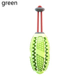 Dog Rubber Ball Interactive Food Dispenser Puppy Chew Toys Dog Toothbrush Pet Molar Tooth Cleaning Brush Stick Doggy Pet Doy Toy