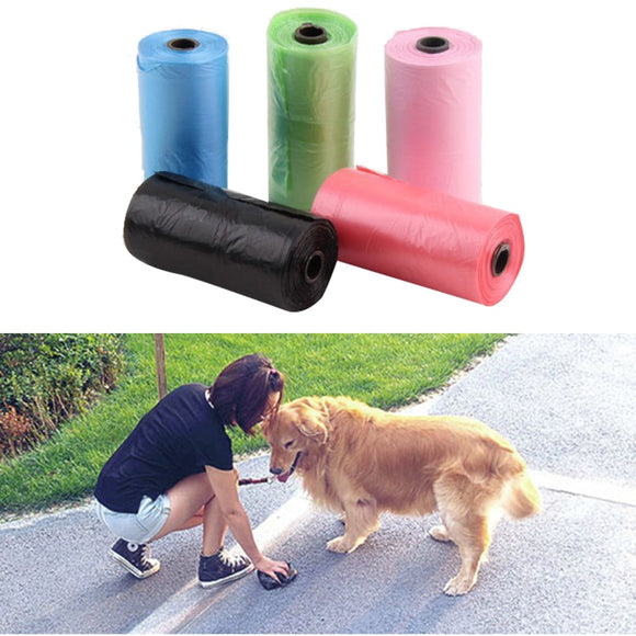 Hot Multi-purpose Portable 20pcs Pet Cat Puppy Dog Waste Poo Poop Clean Bags