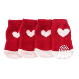4 pcs Lovely Pet Puppy Soft Warm Socks Boots Winter Canvas Dog Shoes Small Dogs S-XL 1
