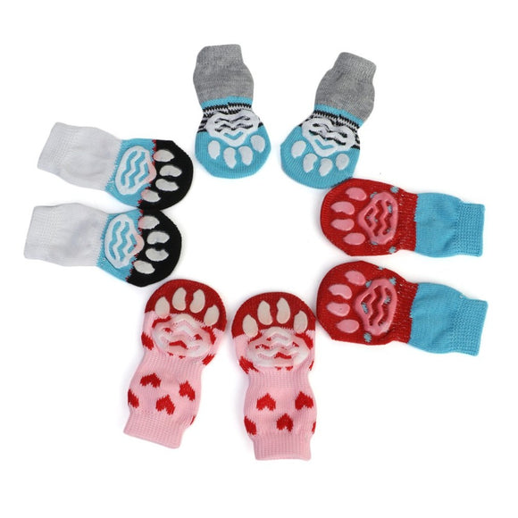 Cute Pattern Pet Socks Soft Pure Cotton Dogs Cats Socks Sweet Indoor Floor Socks Pet Supplies For Spring Autumn Winter