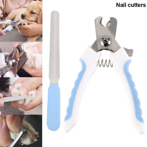 Hot Pet Dog Cat Stainless Steel Claw Nail Clippers Cutter File Scissors Dogs Toe Care Trimmer Nails Pets Grooming Supplies LXY9