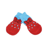 4 Pcs Pet Puppy Dog Socks Anti-slip Knitting Breathable Elasticity Warm Winter Indoor MYDING