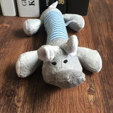 Pet Dog Cat Funny Fleece Durability Plush Dog Toys Squeak Chew Sound Toy Fit for All Pets Elephant Duck Pig Plush Toys