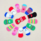 4Pcs Cute Puppy Dogs Pet Knits Socks Anti Slip Skid Bottom Puppy Accessories Hot Sale Inbentos Raros Para Perros