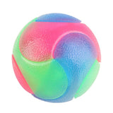 Rubber Dog Toy Bite Resistant Glowing Elastic Dog Ball Durable Flashing Molar  Pet Rubber Chew Toy Pet Rubber Chew ball
