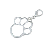 Fashion Footprint Shape Pendant Stainless Steel For Dog Pet Collars Puppy Cat Choker Necklaces Pendants Hot Sale