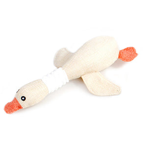 Cartoon Wild Goose Plush Dog Toys Resistance To Bite Squeaky Sound Pet Toy For Cleaning Teeth Puppy Dogs Chew Supplies